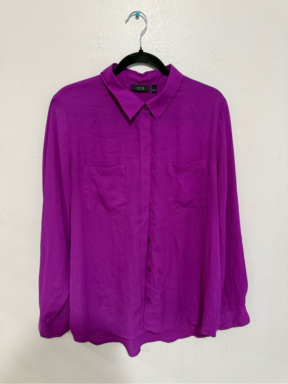 Apt. 9 Women's Button-Down Shirt in Bright Purple